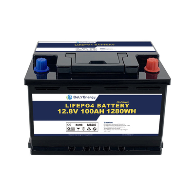 comprar Bluetooth 12V 100AH Batería LiFePo4 Autocalentamiento para el sistema de energía solar 100% DOD online manufacture