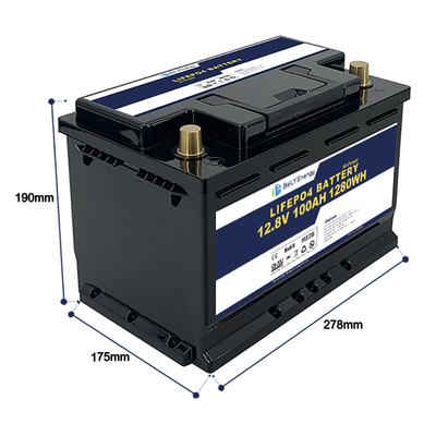 comprar Bely Energy 12V 100AH Batería LiFePo4 para embarcaciones marinas 3 años de garantía online manufacture