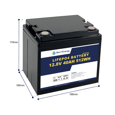 comprar Bely Energy 12V 40AH LiFePo4 Batería de peso ligero para UPS / EV / Yacht online manufacture