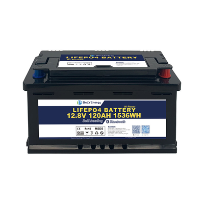 comprar Vida útil del ciclo largo Batería Bluetooth de litio LiFePO4 Tipo de terminal SAE Rango amplio de temperatura online manufacture