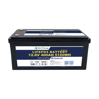 comprar IP65 Revestimiento 12.8V Batería de litio RV 400Ah M8 Terminal baja auto descarga 3% por mes online manufacture
