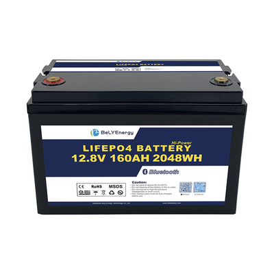 comprar Protección de equilibrio de las células IP65 Smart 12V160Ah LiFePO4 Bluetooth Batería de litio online manufacture