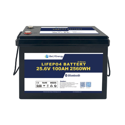 comprar Batería recargable LiFePo4 de 24V 100Ah con terminales M8 y características de protección online manufacture