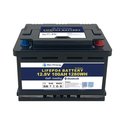 comprar RV LiFePO4 Batería para almacenamiento de energía 12V 100AH con BT y autocalentamiento online manufacture