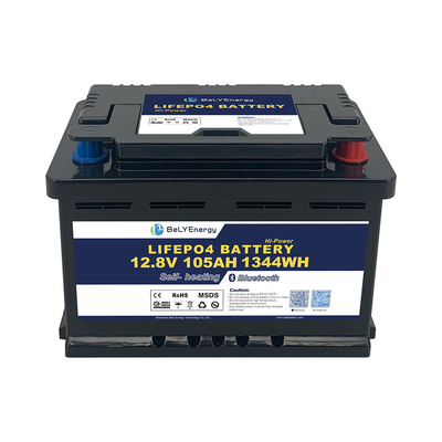 comprar RV LiFePO4 Batería para almacenamiento de energía 12V 105AH con BT y autocalentamiento online manufacture
