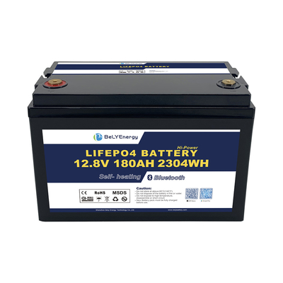 comprar Batería de RV con BT y batería de litio LiFePO4 de autocalentamiento 12V 180AH para almacenamiento de energía online manufacture