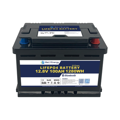 comprar Batería LiFePO4 de 12V 100Ah con certificación UL1642 UN38.3 y carcasa H6 DIN online manufacture