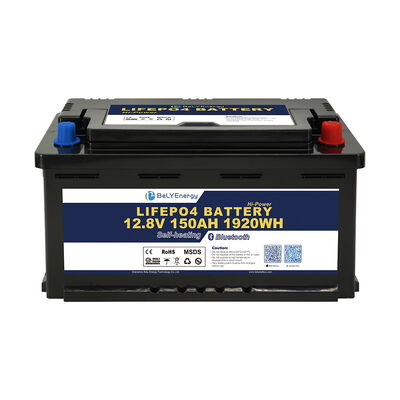 comprar Protección IP65 de la carcasa 12V150AH Batería LiFePo4 1920Wh Energía duradera fuente de energía recargable segura para vehículos eléctricos online manufacture