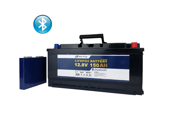 comprar 12 batería del polímero de la luz de calle de la batería de litio del voltaje 150Ah Bluetooth Lifepo4 online manufacture