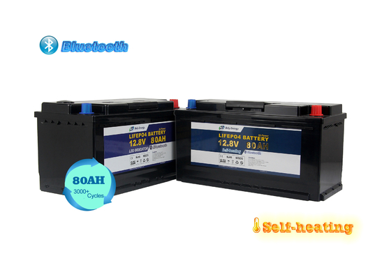 comprar 12V 80Ah BT4.0 que calienta el litio del fosfato del hierro de Marine Lithium Battery Camping Car online manufacture