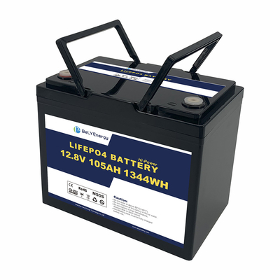 Recargable 105AH 12V LiFePo4 Batería de ciclo profundo para el sistema de energía solar UPS