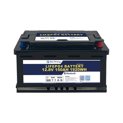 Batería de litio LiFePO4 con BT 12V 150AH para RV/CARAVAN/MARINE