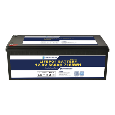 LiFePO4 12V 560AH Batería de litio con corriente de 300A BMS con BT y autocalentamiento