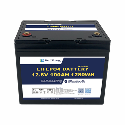 Batería recargable de 12V100AH Li con BT y autocalentamiento