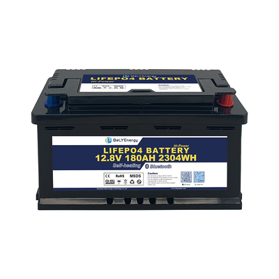 3 años de garantía sin efecto de memoria Smart BMS 12V LiFePo4 Batería 12V180Ah para autocaravana