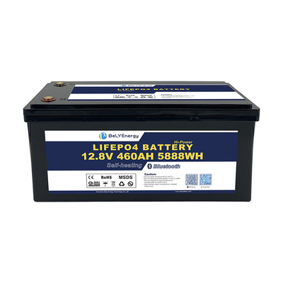 IP65 Protección a prueba de agua portátil 12V 460Ah LiFePo4 Batería de larga duración para autocaravana