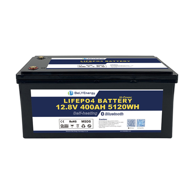Ciclo profundo Batería de iones de litio de larga duración de gran capacidad 12V400AH para barco RV