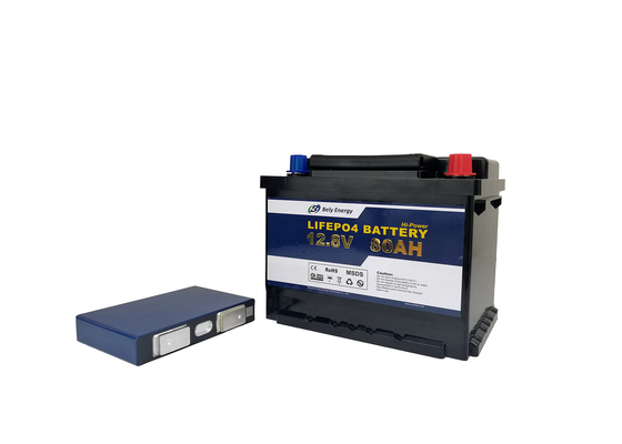 LiFePo4 recargable 12 voltios batería de la hora de 80 amperios para el sistema eléctrico solar