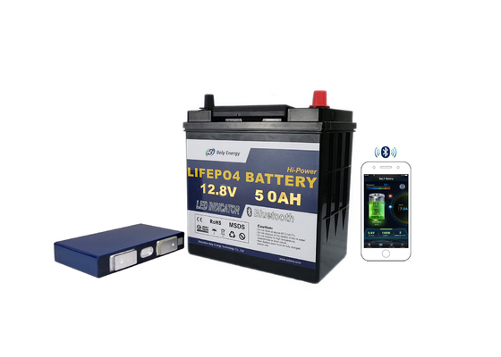 12 voltios confiable seguro litio submarino Ion Battery de Bluetooth de la batería de la hora de 50 amperios