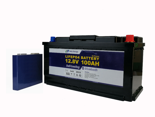 Batería de litio de UPS 12V 100AH LiFePO4 de las caravanas con los elementos de calefacción Bluetooth
