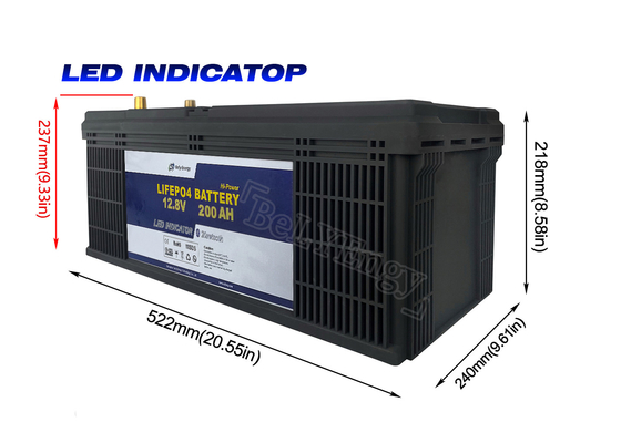 batería de litio eléctrica del carrito de golf de la batería de litio del carro de golf de 12V 200Ah LED
